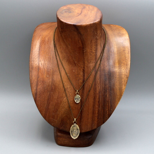 洋館の見回り｜真鍮｜ペンダント｜ネックレスチェーン付｜ロウソク