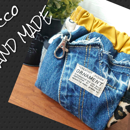 デニムリメイク☆タグ5点セット✨️