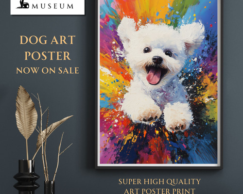 少女と犬の絵画のレプリカ（ポスター） 131356dbc798e92a8970e2b439a8e0