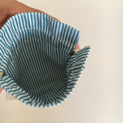 [再販❣️]パンダ＆おはな　ぱくぱくポーチ 5枚目の画像