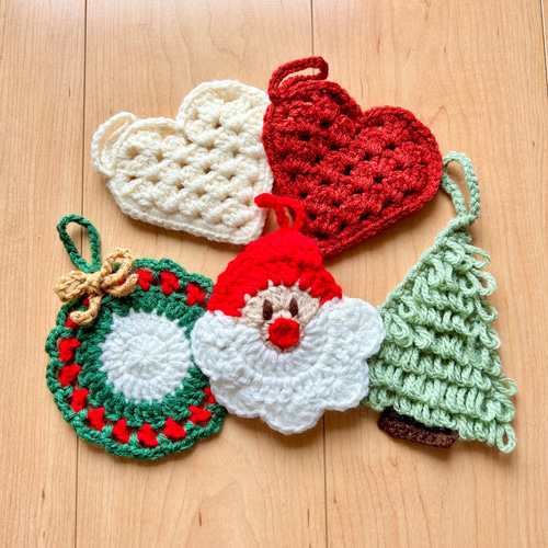 クリスマス ガーランド オーナメント コースター アクリルたわし