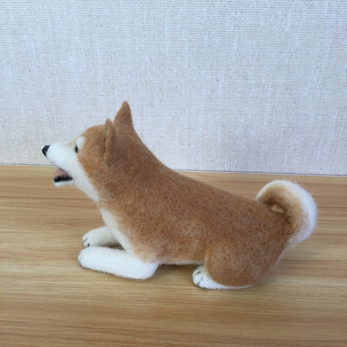 羊毛フェルト 柴犬 伏せ 羊毛フェルト masapan 通販 18424686