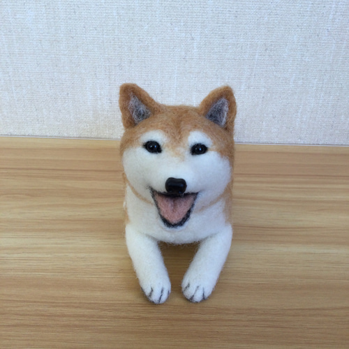 羊毛フェルト 柴犬 伏せ 羊毛フェルト masapan 通販 18424686