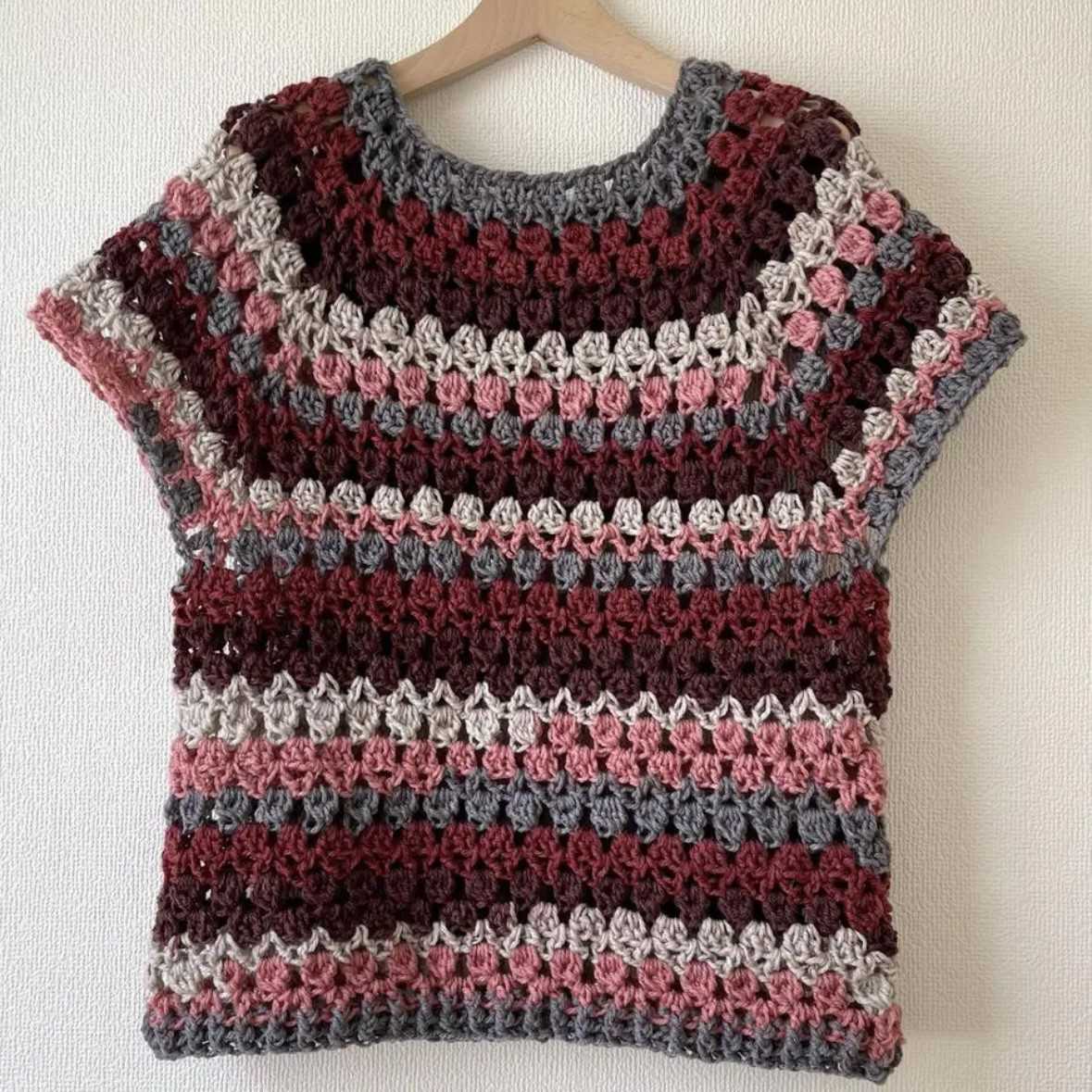 ⭐︎handmade⭐︎手編み　模様編みセーター