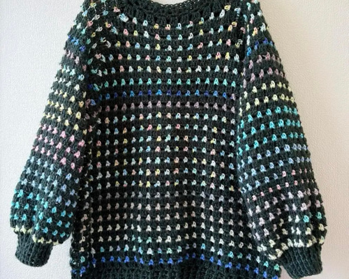 ⭐︎handmade⭐︎手編み カラフルセーター ニット・セーター