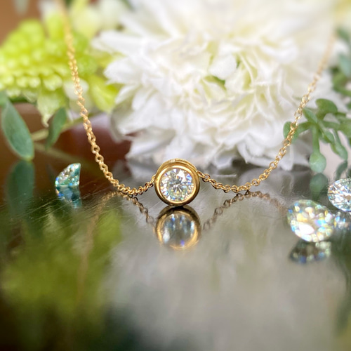 モアサナイト　ネックレス　5ct　11mm　ペンダント　SV925 モアサナイト ネックレス 5ct 11mm ペンダント SV925