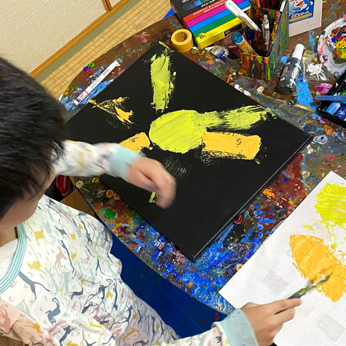 原画】「大きなかがやく太陽」 絵画 ミスターピカソくん 通販 18424786