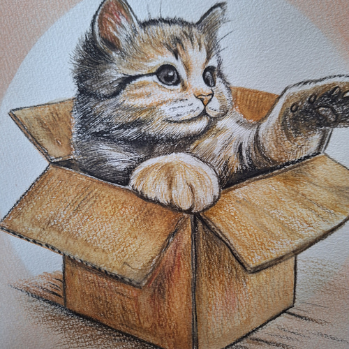 鉛筆画 猫の制作動画 - YouTube