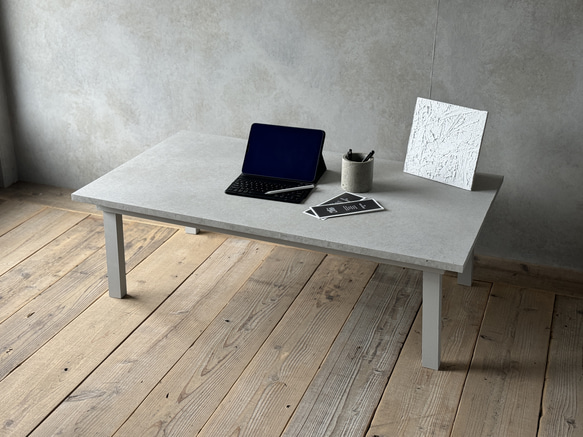 モルタルテーブル コンクリ家具 コンクリート調 コンソールテーブル [幅80] CONCRETE