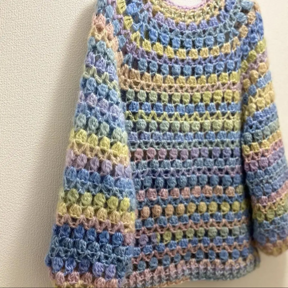 ⭐︎handmade⭐︎手編み　模様編みセーター