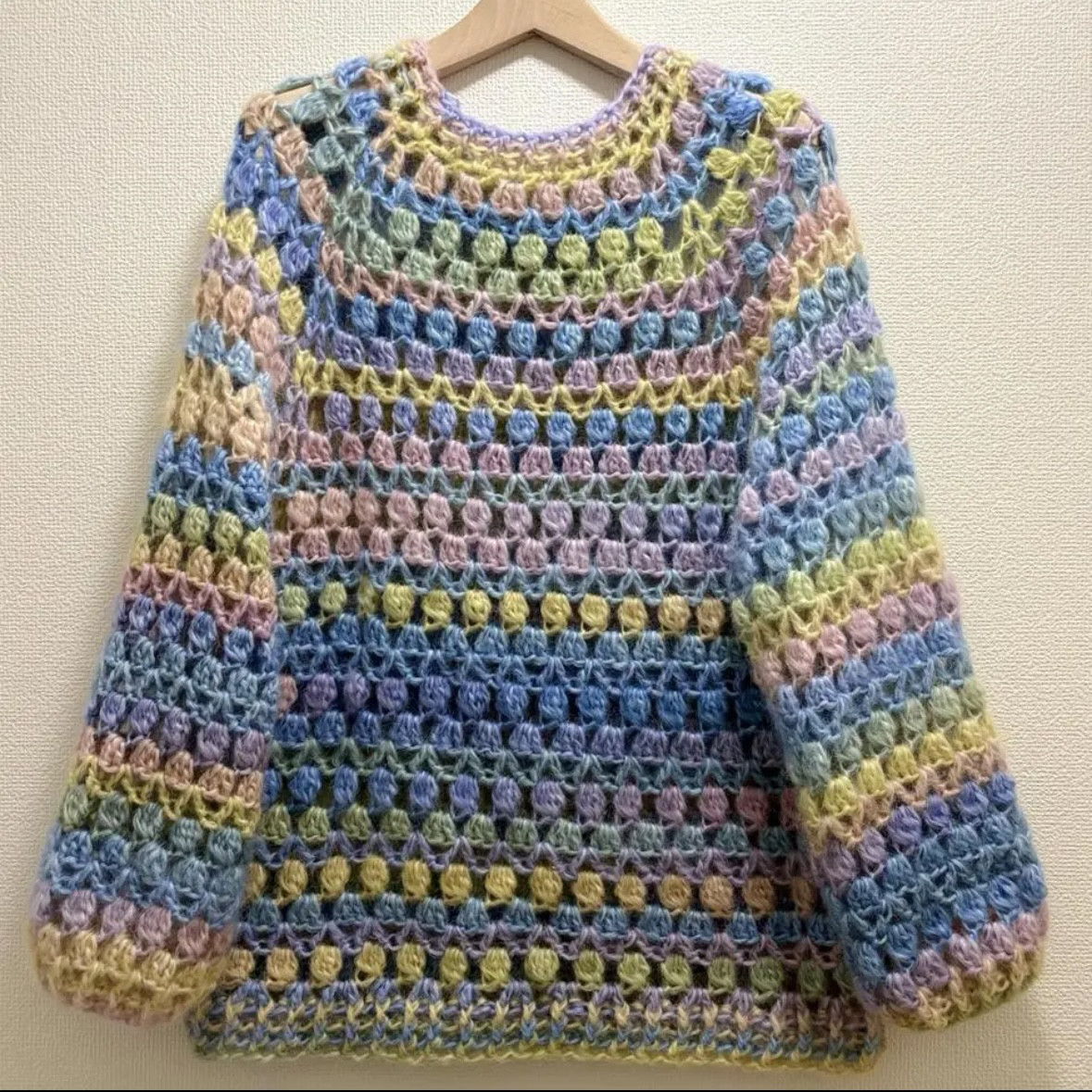 ⭐︎handmade⭐︎手編み　模様編みセーター 10,010円