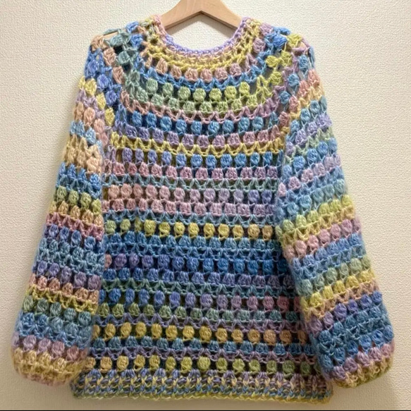 ⭐︎handmade⭐︎手編み 模様編みセーター ニット・セーター