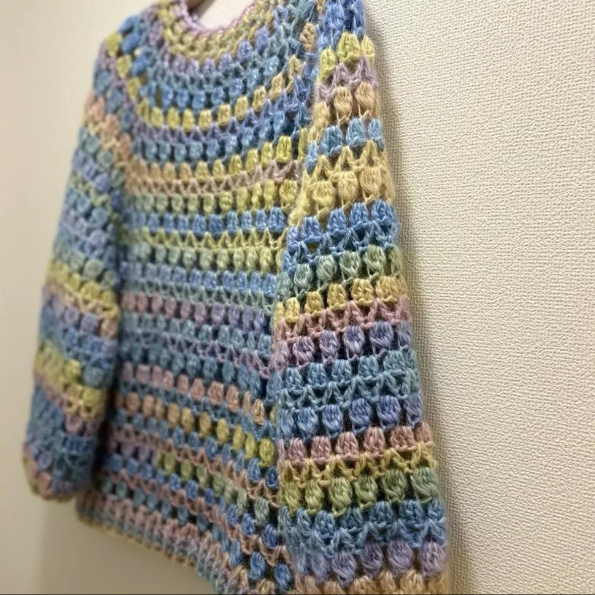 ⭐︎handmade⭐︎手編み　模様編みセーター