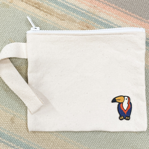 レア物❗【MC5❕】刺繍ワッペン/バクプリ/つなぎ/オーバーオール‼️ オニオオハシ 鳥 キツツキ 大人可愛い 刺繍 アイロン ワッペン