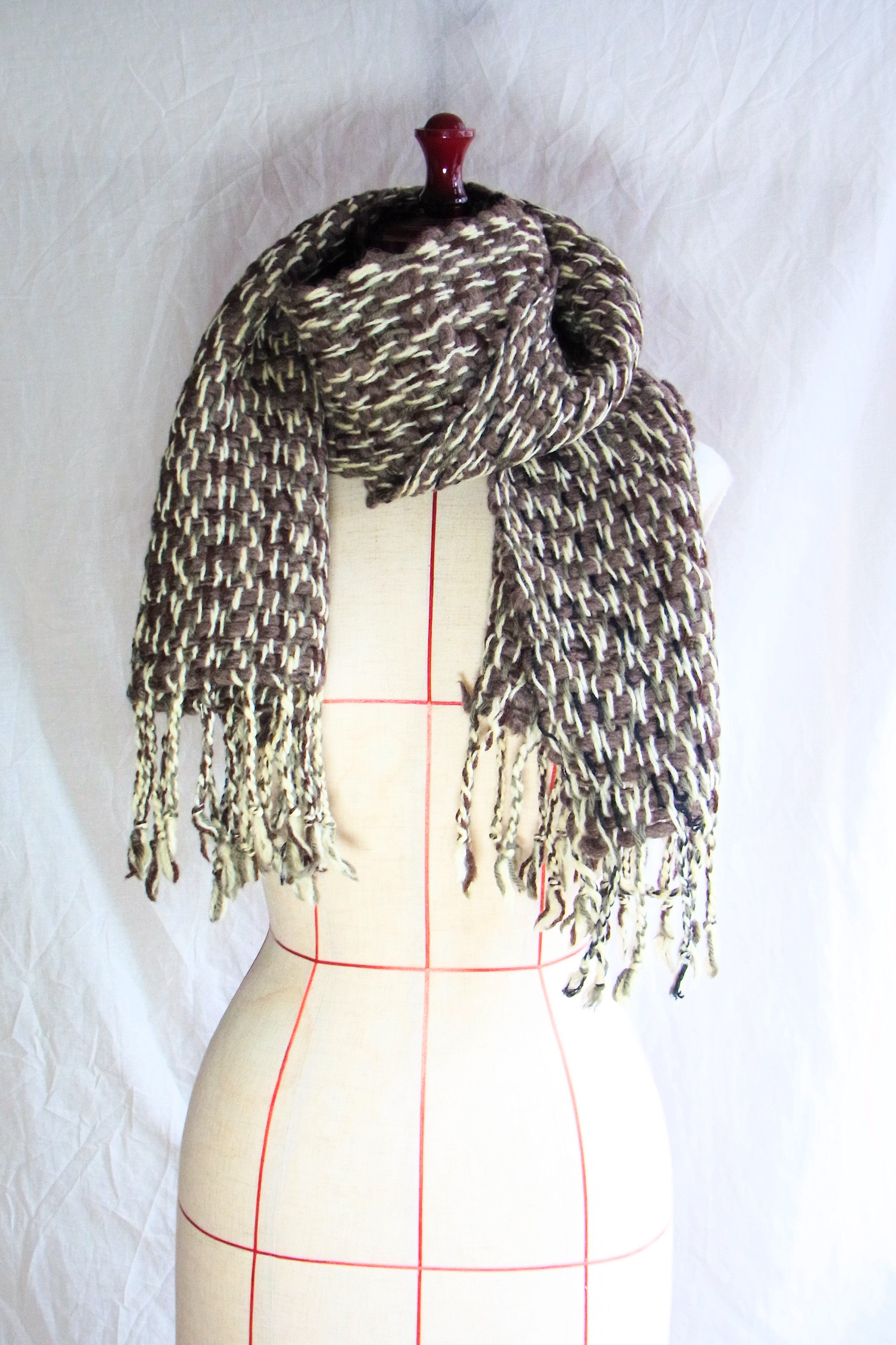 手織りマフラー
