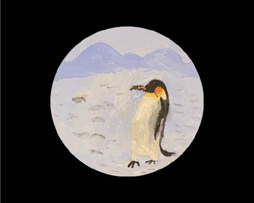原画】「南極のペンギン」 絵画 ミスターピカソくん 通販 18425354