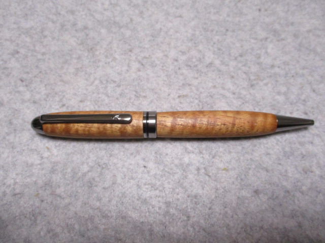 ハワイアンコア　カーリー杢（縮杢）　ヨーロピアンボールペン　希少材