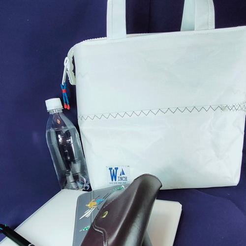 トートバッグ（ファスナー付き）【W-550】セイルバッグ ヨット