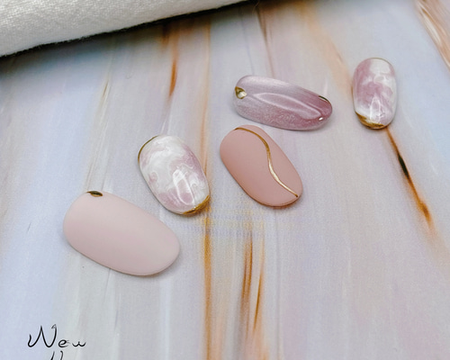 【307】オーダー❉ピーチピンクグラデーション 夏 大人可愛いシンプルネイル 307】オーダー❉ピーチピンクグラデーション 夏 大人可愛いシンプル