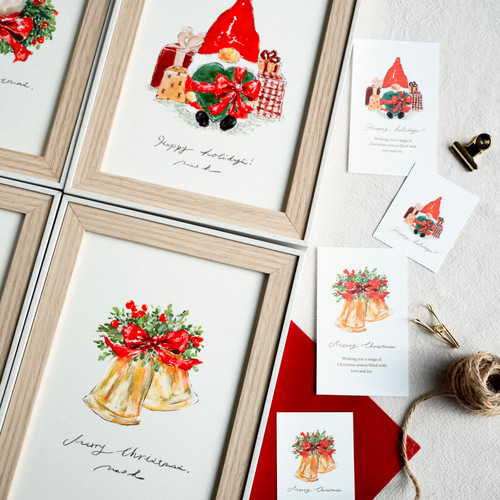 ミニカードーChristmasー【選べる絵柄／10枚入】 クリスマスカード