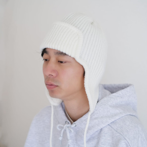 cos モヘア ニット帽 RIBBED MOHAIR-BLEND BEANIE モヘアブレンドリブ編みビーニー