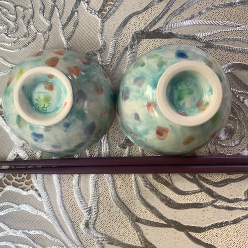雨の日の景色（お湯呑みセット） 湯呑み 手作り陶器Rie 通販