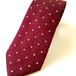 縁起ネクタイ　鶴は千年、亀は万年　送料無料　ワイン 5枚目の画像