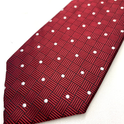 縁起ネクタイ　鶴は千年、亀は万年　送料無料　ワイン 3枚目の画像