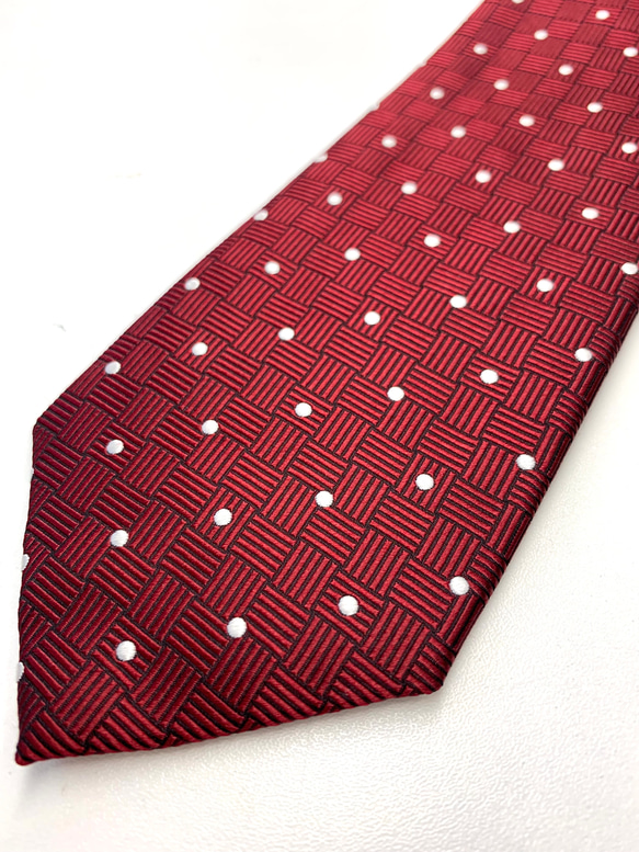 縁起ネクタイ　鶴は千年、亀は万年　送料無料　ワイン 3枚目の画像