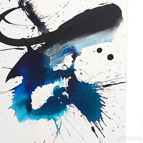 和モダン抽象画 インテリアアート リビングアート 原画 シック 絵画