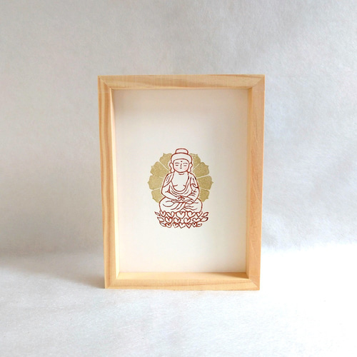 阿弥陀如来 仏画 直筆 仏教美術 絵画 額 日本画 額縁 水墨画 額装 木製 阿弥陀如来 仏画 直筆 仏教美術 絵画 額 日本画 額縁 水墨画