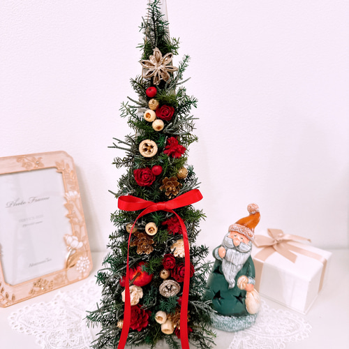 【オーダーページ】ならぶんですポーラーベア＊クリスマスツリーコーデ How to make a fluffy Christmas tree and round ornaments