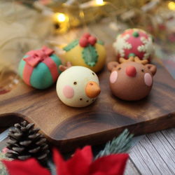 （クリスマス近辺発送）クリスマスあんフラワークッキー 15個入り　 食べられるお花！あんこのお花！クリスマス　高級ギフト 4枚目の画像