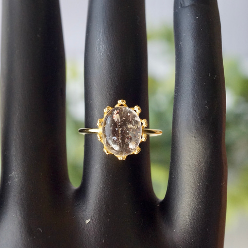 スーパーセブン　リング　スーパーセブン　指輪 スーパーセブン リング 指輪 13mm×10mm 天然石☆リングサイズ