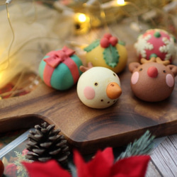 （クリスマス近辺配送）クリスマスあんフラワークッキー9個入り 食べられるお花！あんこのお花！クリスマス　高級ギフト 7枚目の画像