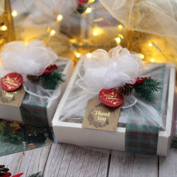 （クリスマス近辺配送）クリスマスあんフラワークッキー9個入り 食べられるお花！あんこのお花！クリスマス　高級ギフト 5枚目の画像