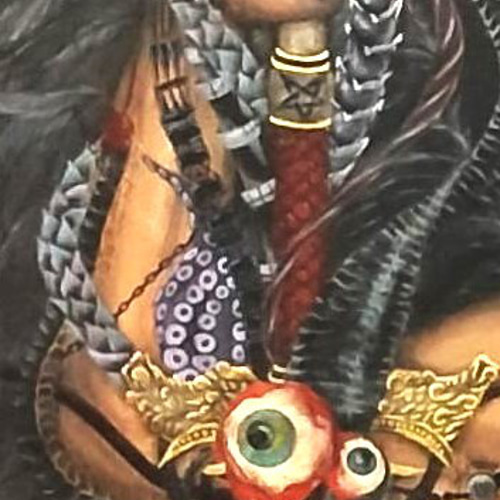 悪魔に魂を売る剣闘士 / モダン画 117×91㎝ キャンバス F50 原画限り 悪魔に魂を売る剣闘士 / モダン画 117×91㎝ キャンバス F50