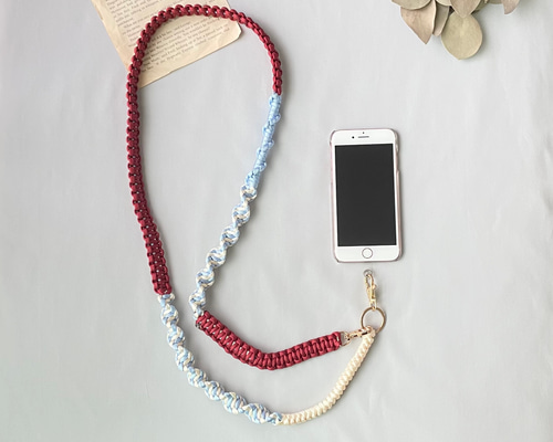 ぼぶ様オーダー　スマホショルダーストラップ　スマホショルダー　パラコード ba4c5e37dbb8042ec0976bdb7a1d30