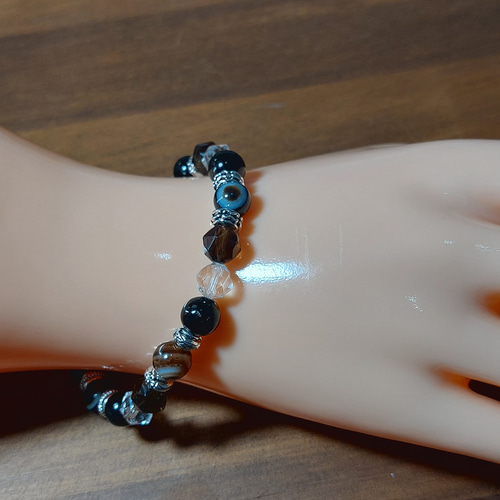 最強のお守り☆羊眼天珠☆にハイパーシーン・スモーキークォーツ・水晶