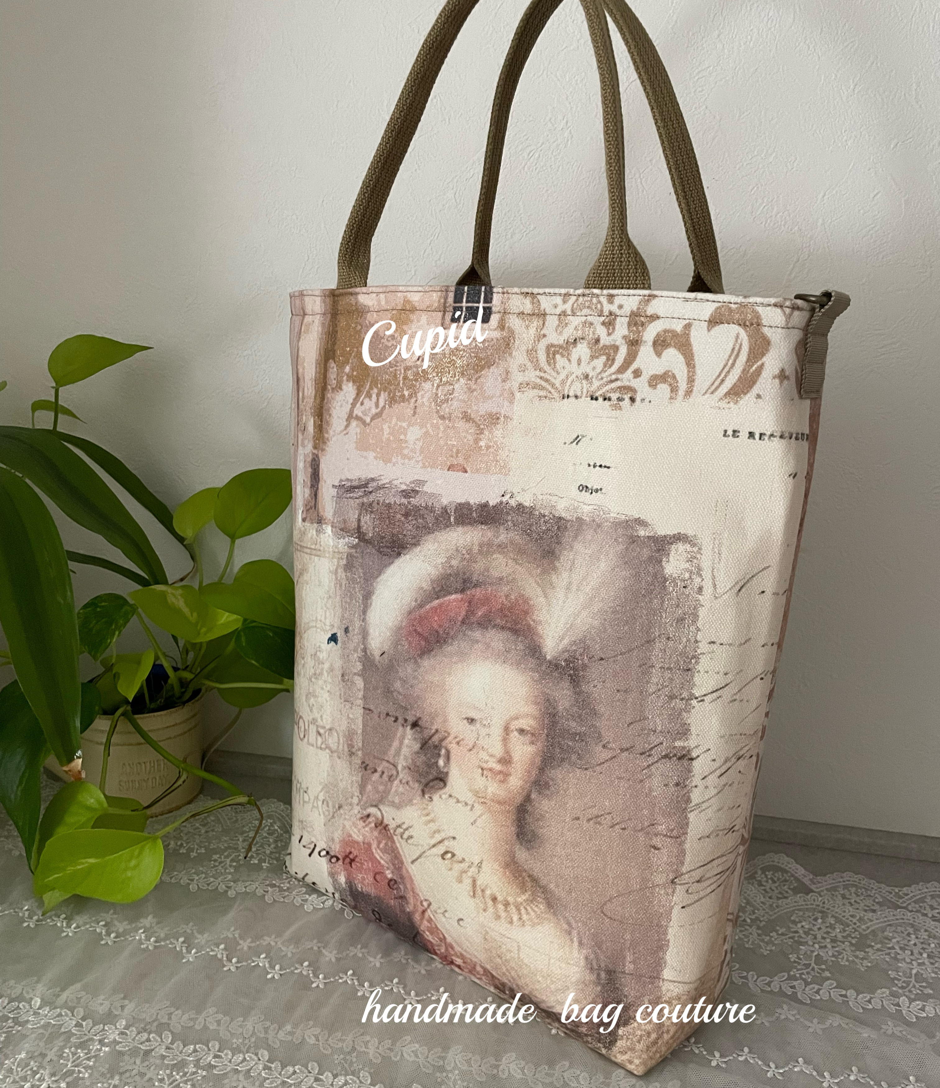 FURLA未使用級 フルラ アリアナA4 逆台形 コットントートバッグ