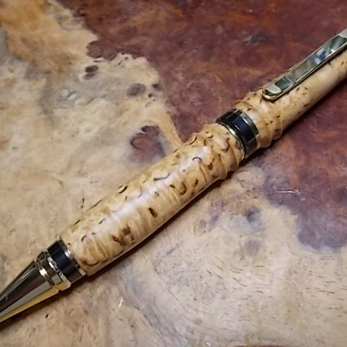 カスタムボールペン　癒しの森 龍虎 カスタムボールペン (66) 芯交換可能 ペンケース 付き