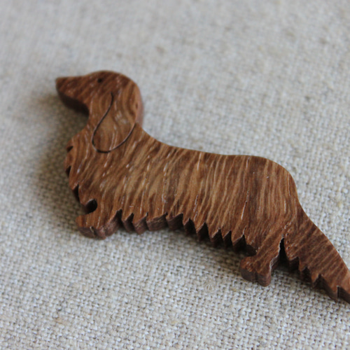 【ペリロコ】ハンドメイド ミニチュアダックス 9/17 ES29-23 アップリケ ミニチュアダックス 刺繍 動物 アニマル