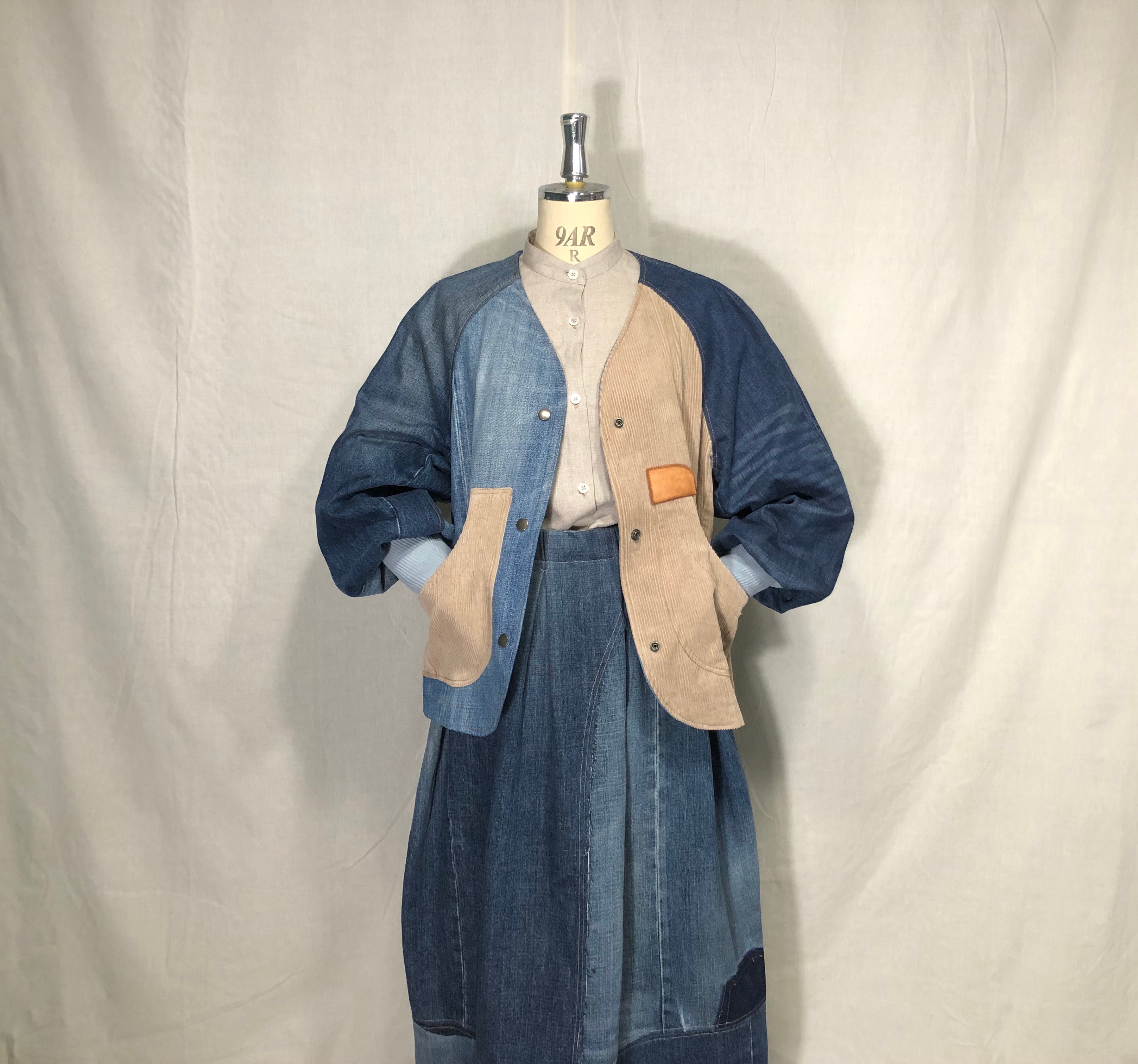 春にぴったり✨️着回ししやすいラグランスリーブのデニムジャケット