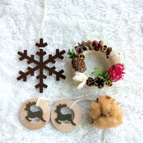 クリスマスオーナメント オーナメント クリスマス雑貨 コットン雑貨