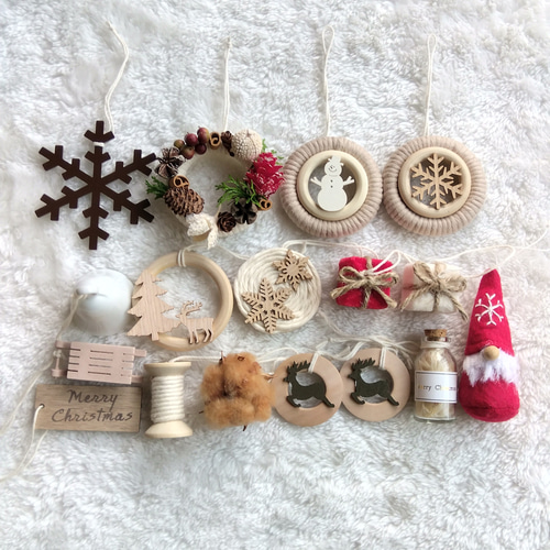 クリスマスオーナメント オーナメント クリスマス雑貨 コットン雑貨