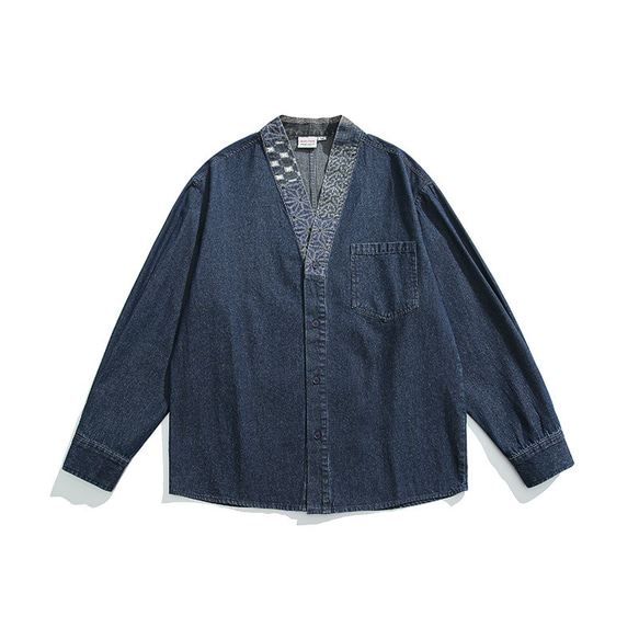 KAPITAL デニムノーカラージャケット　着物 KAPITAL デニムノーカラージャケット着物