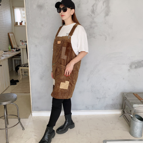 amber コーデュロイエプロン エプロン amber 通販 18426658