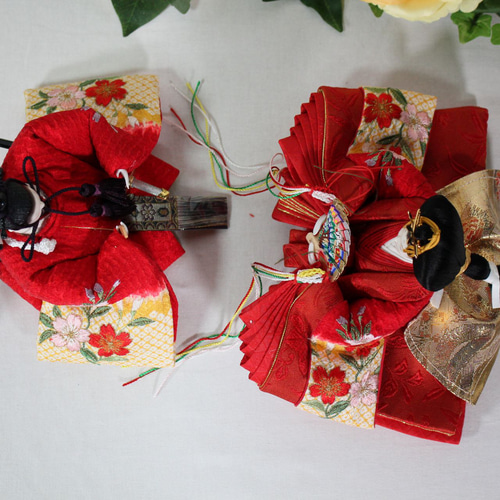 古布のおひなさま 楽天市場】古布のうさぎのお雛様【一点物】【おはりばこ