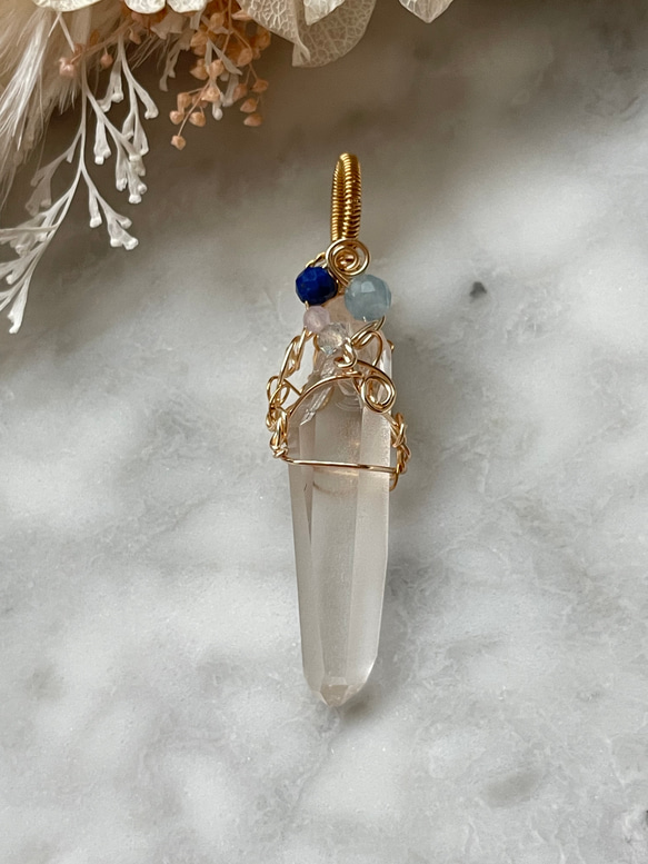 レムリアンシードクリスタル ポイント ペンダントトップ(レムリアン