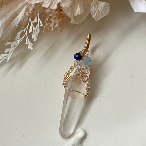 ウラル　レムリアンシードクリスタルペンダントトップ　18k ELIM ウラル レムリアンシードクリスタルペンダントトップ 18k ELIM